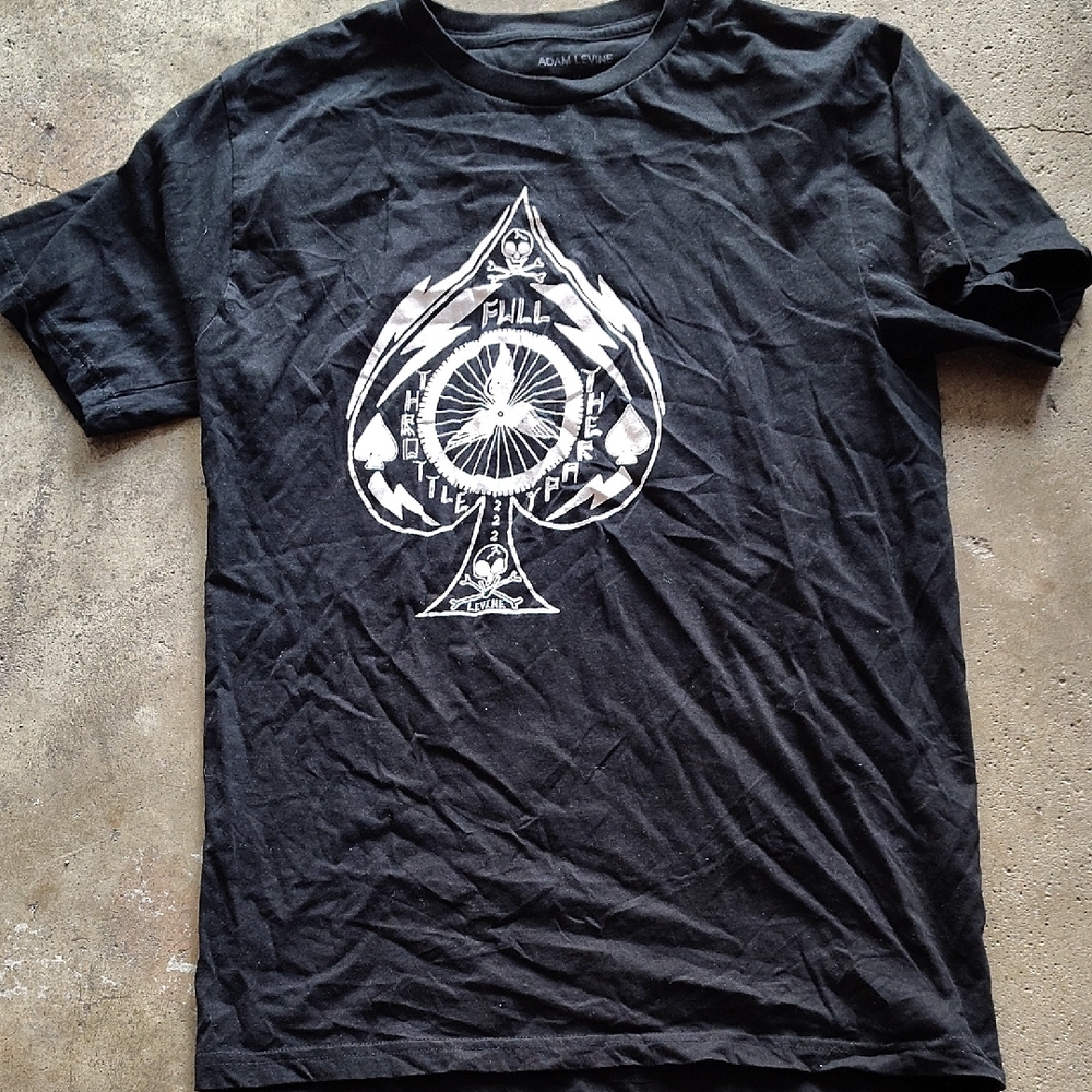 Adam Levine Collection Black Ace Graphic Tee